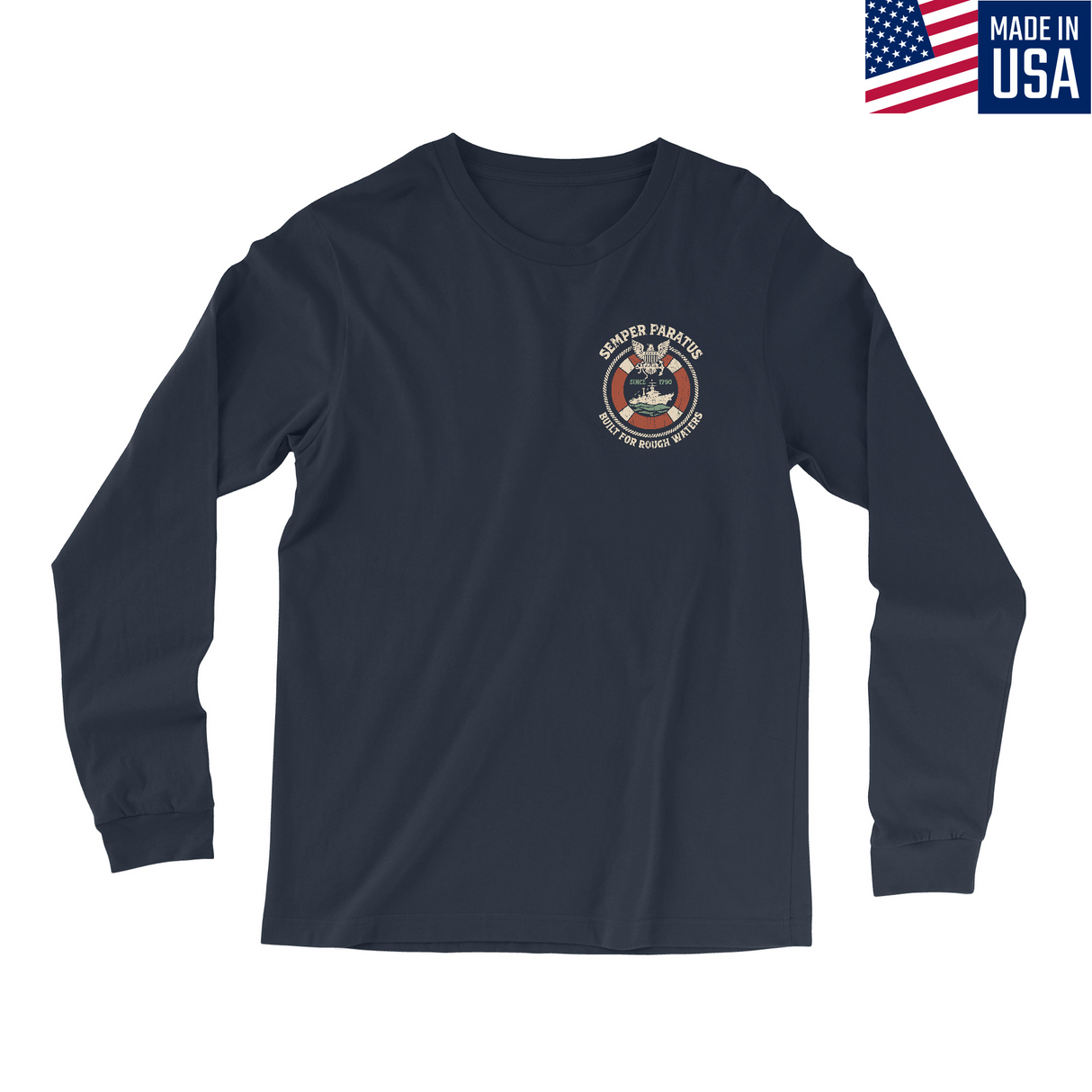 Mens Small Navy Style_Long Sleeve