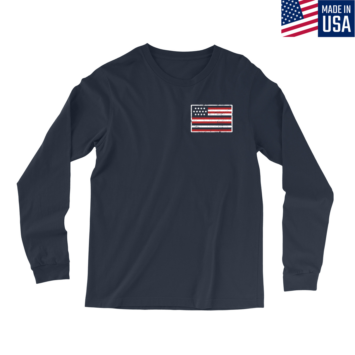 Mens Small Navy Style_Long Sleeve