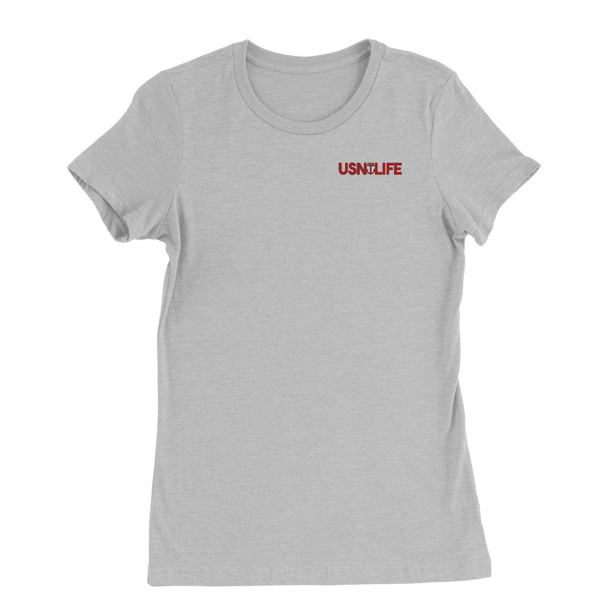 Womens Small Solid Athletic Grey Style_T-Shirt