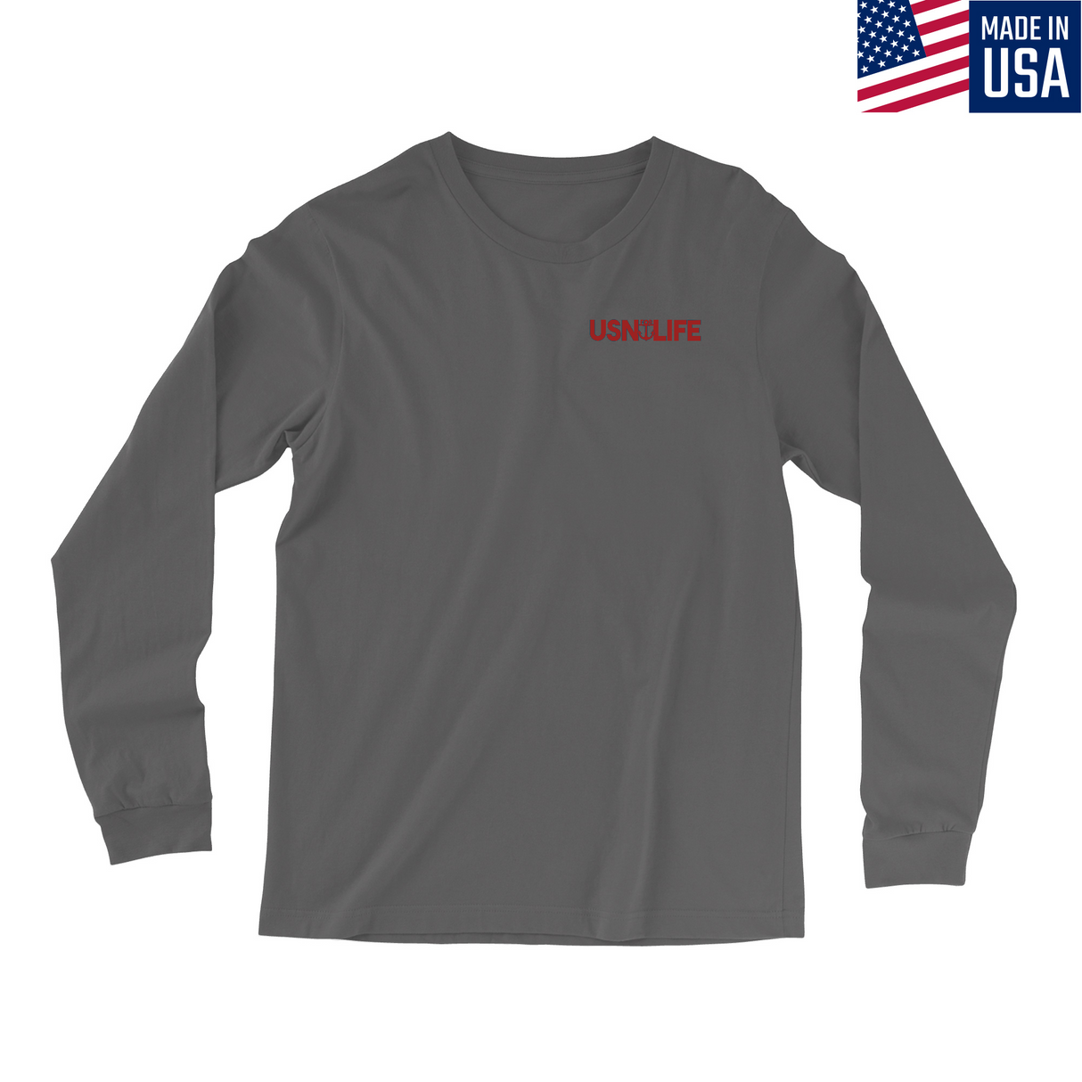 Mens Small Charcoal Style_Long Sleeve