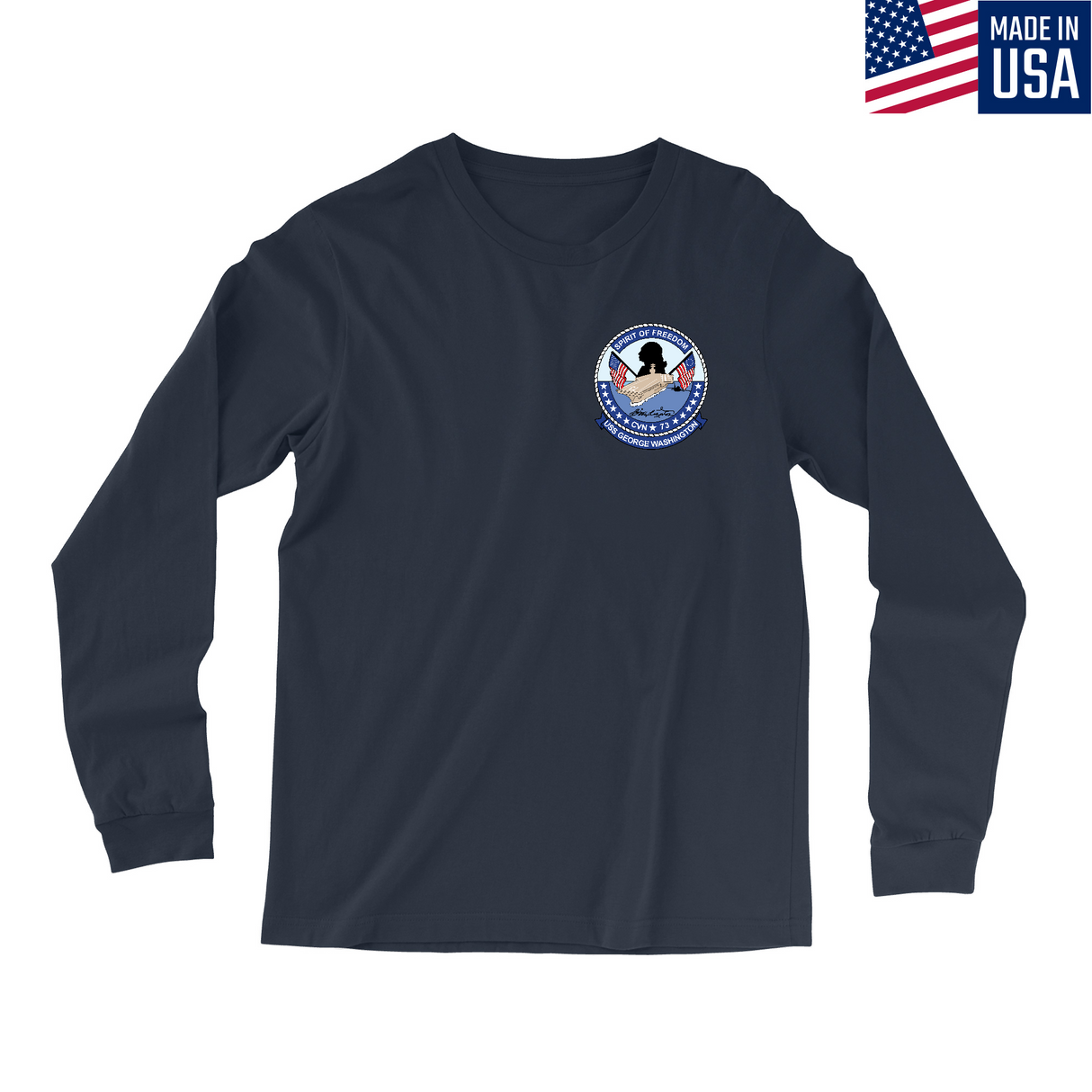 Mens Small Navy Style_Long Sleeve