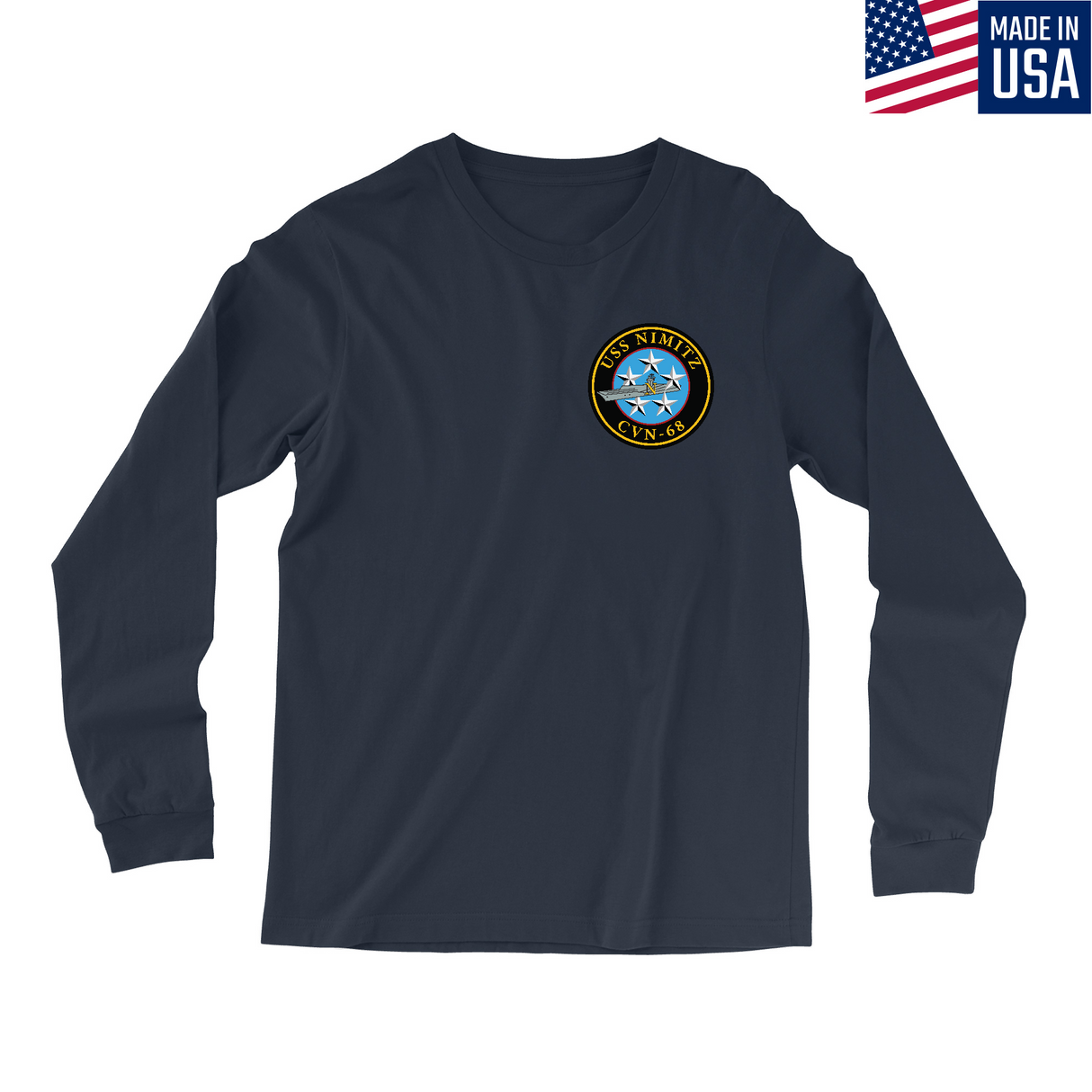 Mens Small Navy Style_Long Sleeve