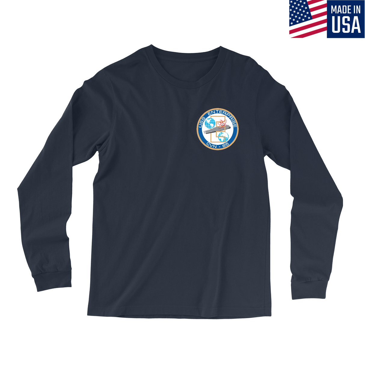 Mens Small Navy Style_Long Sleeve