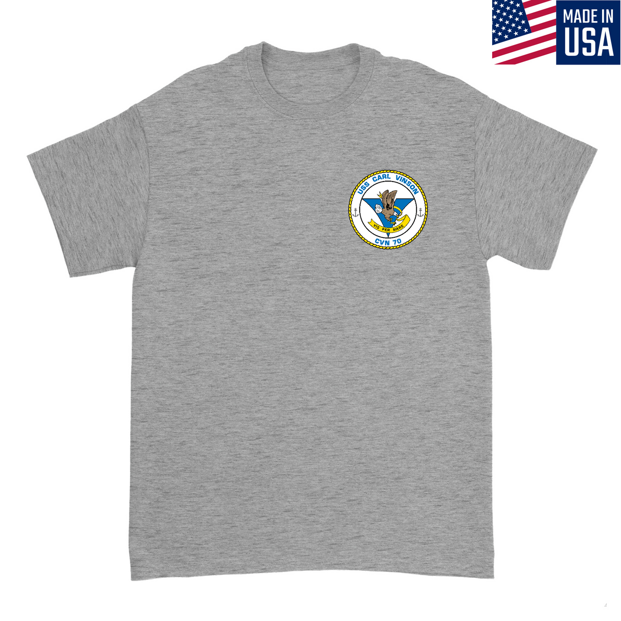 Mens Small Dark Ash Style_T-Shirt