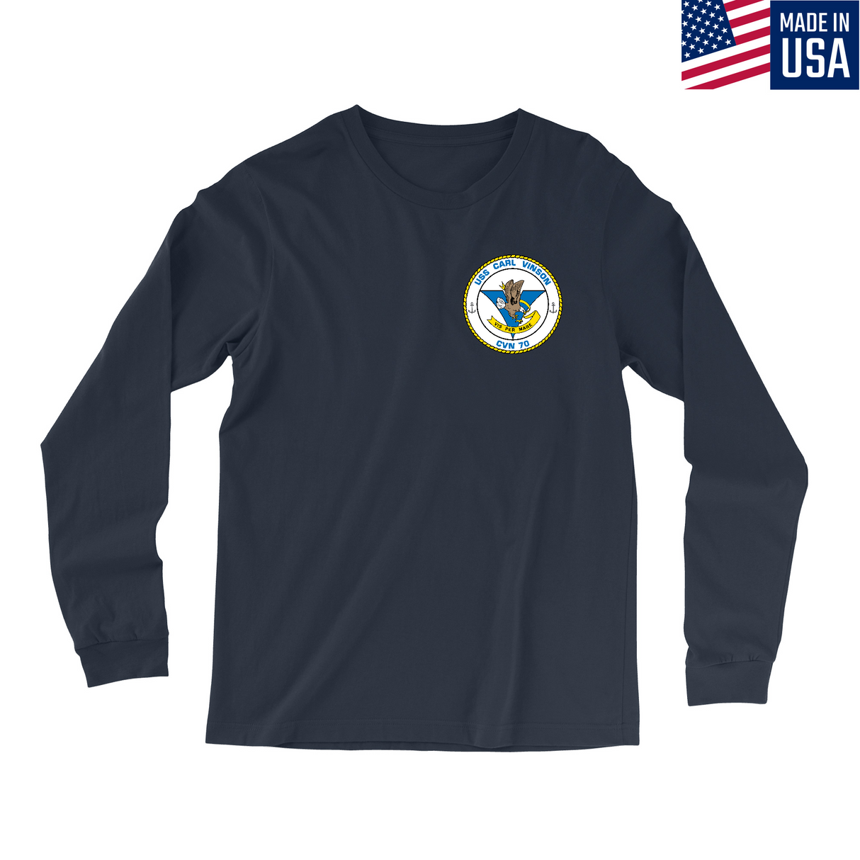 Mens Small Navy Style_Long Sleeve