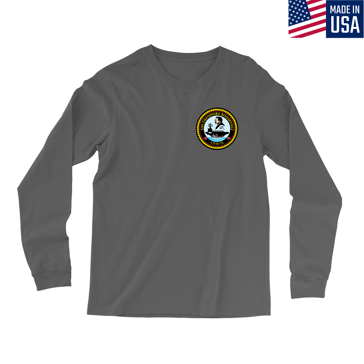 Mens Small Charcoal Style_Long Sleeve