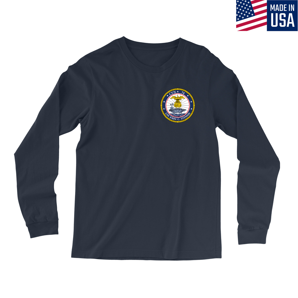 Mens Small Navy Style_Long Sleeve
