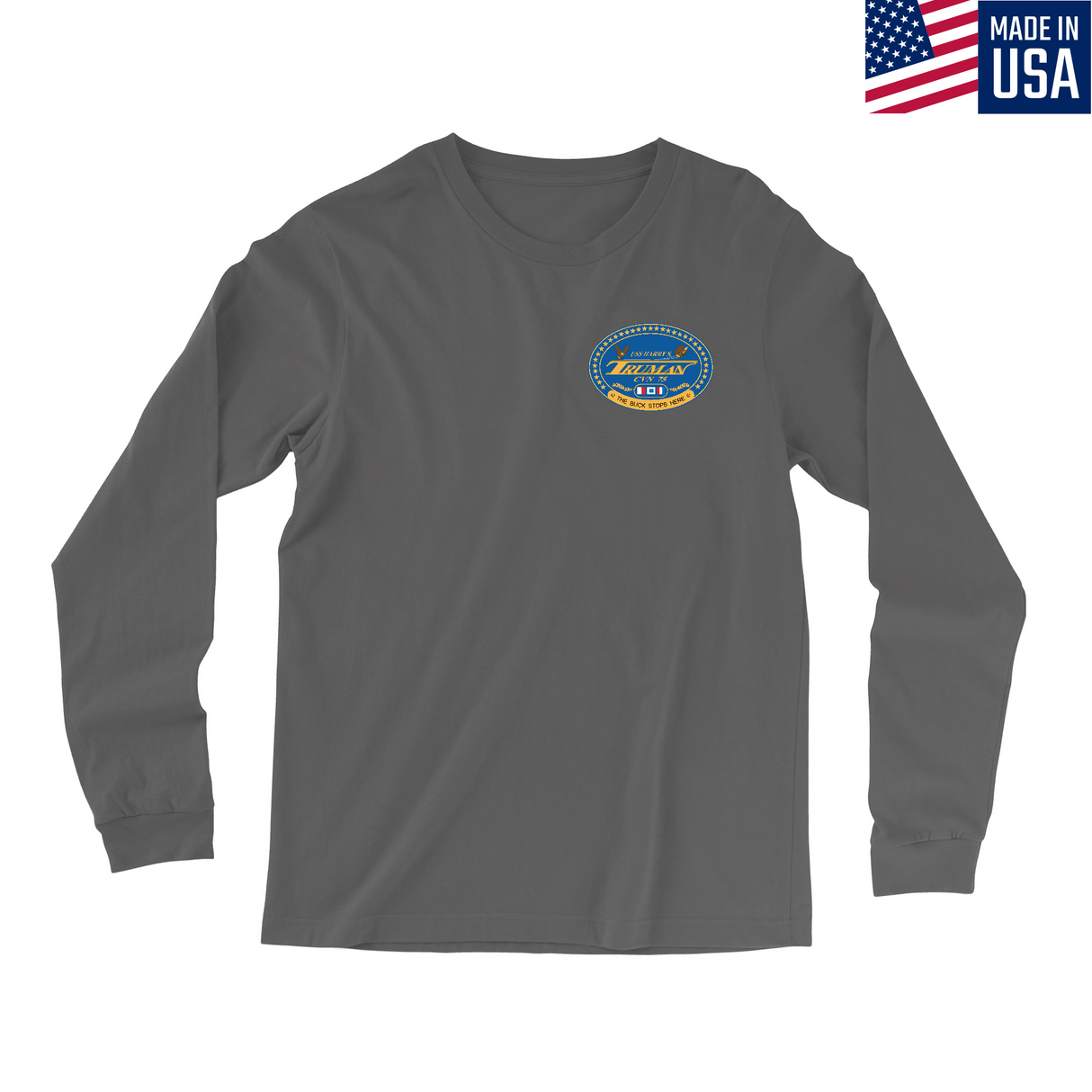Mens Small Charcoal Style_Long Sleeve