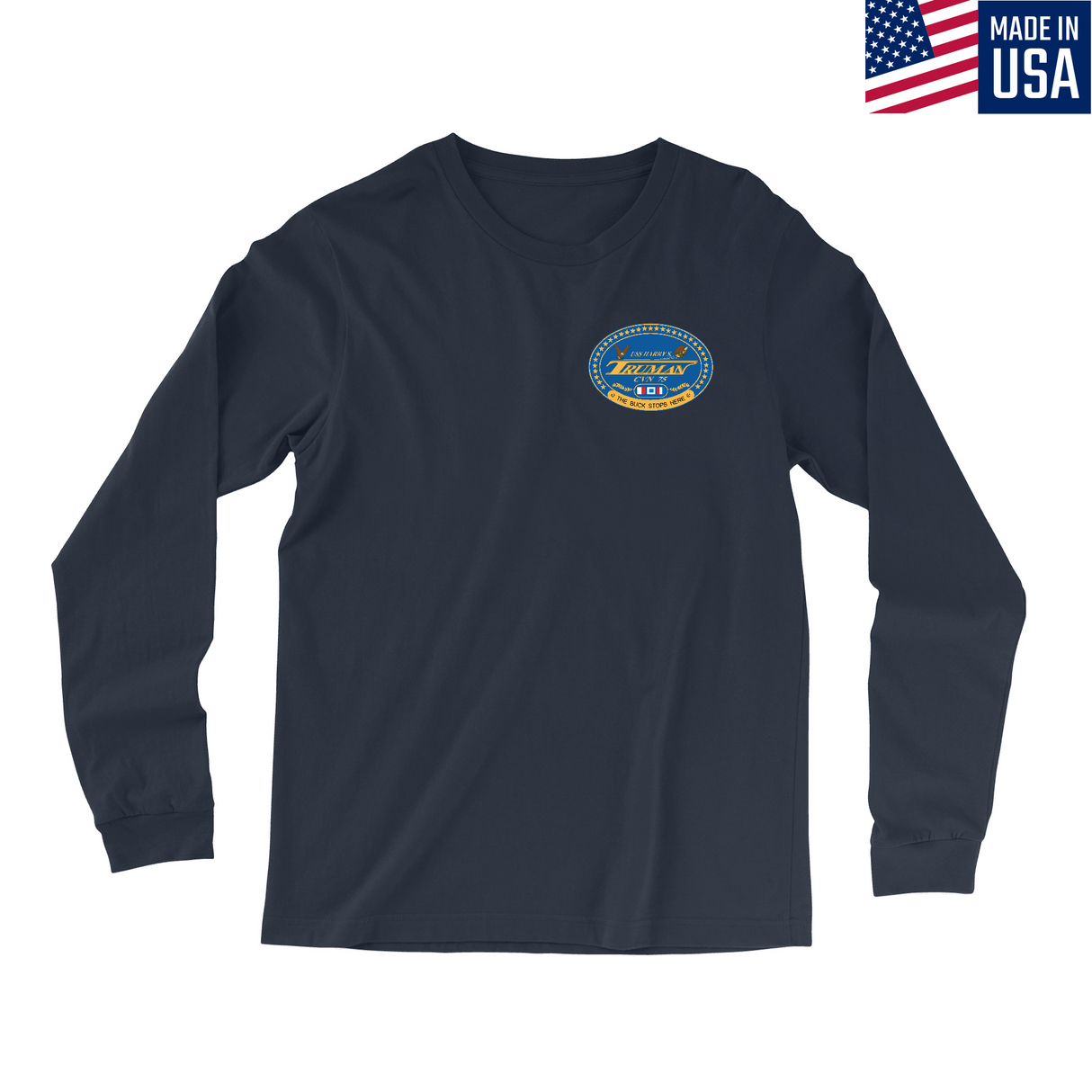Mens Small Navy Style_Long Sleeve