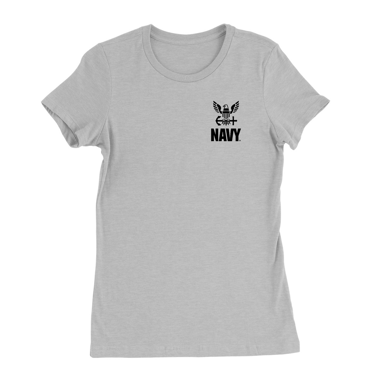 Womens Small Solid Athletic Grey Style_T-Shirt