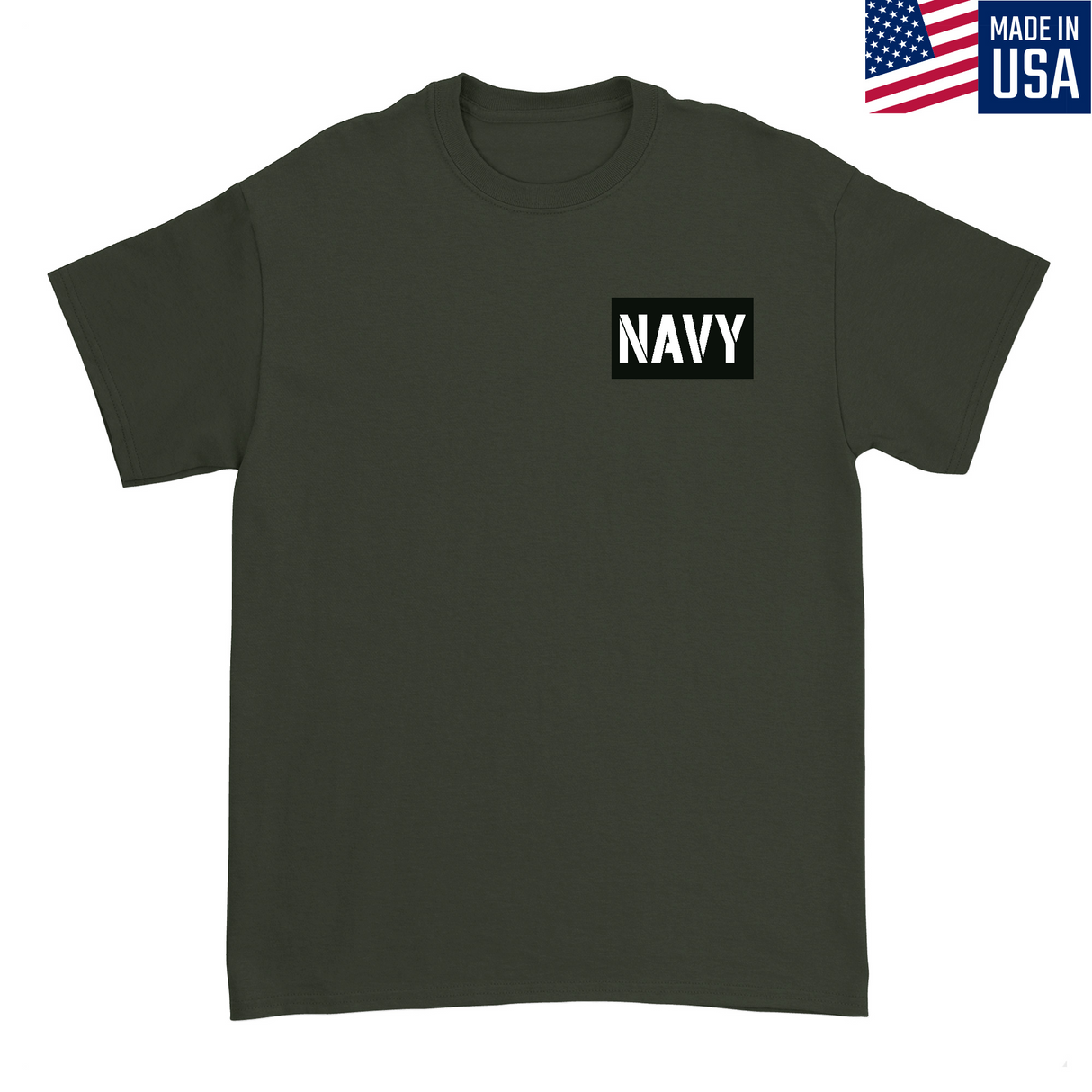 Mens Small Military Green Style_T-Shirt