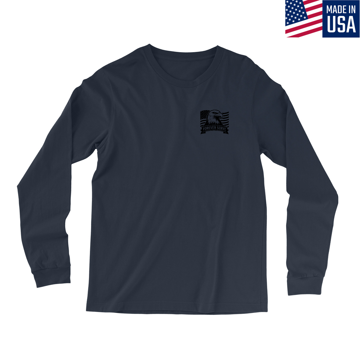 Mens Small Navy Style_Long Sleeve
