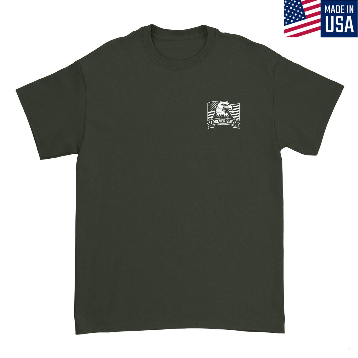 Mens Small Military Green Style_T-Shirt