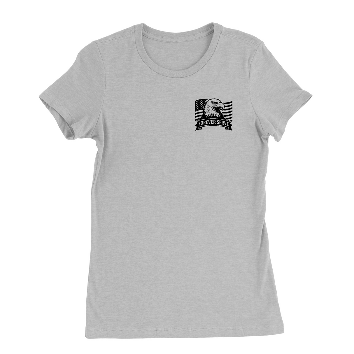 Womens Small Solid Athletic Grey Style_T-Shirt