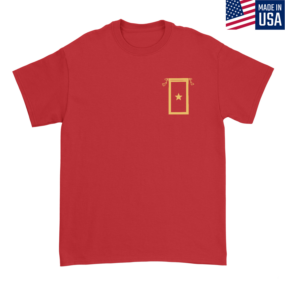 Mens Small Red Style_T-Shirt