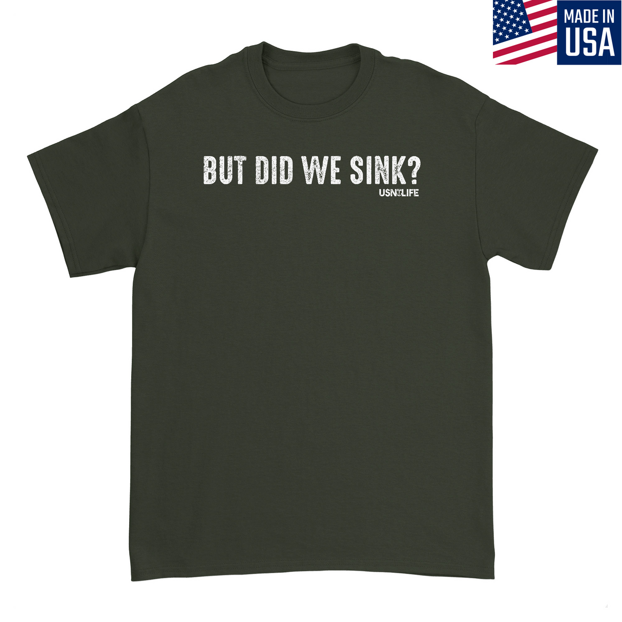 Mens Small Military Green Style_T-Shirt