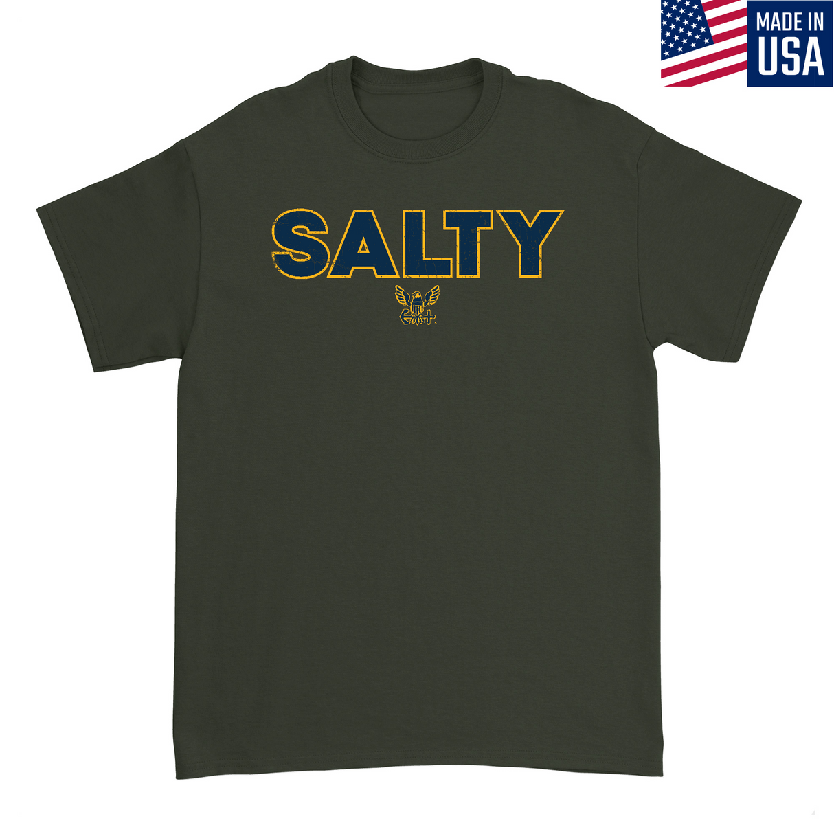 Mens Small Military Green Style_T-Shirt