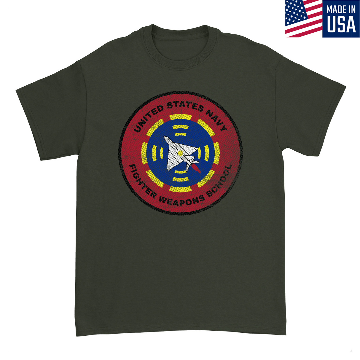 Mens Small Military Green Style_T-Shirt