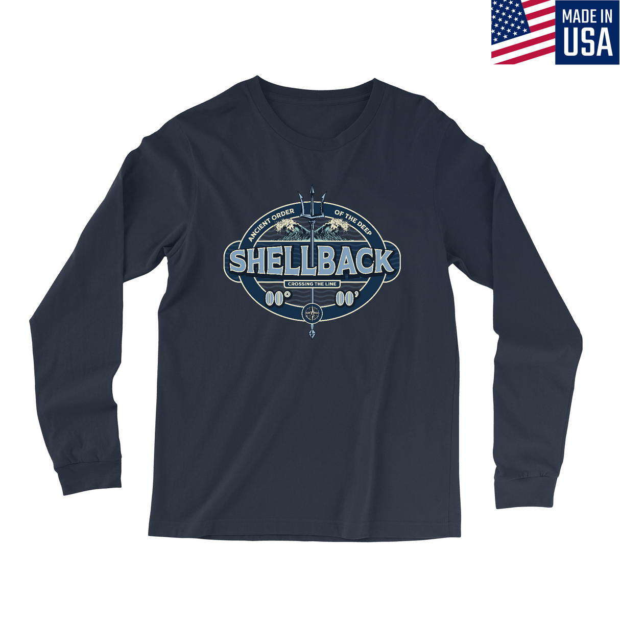 Mens Small Navy Style_Long Sleeve