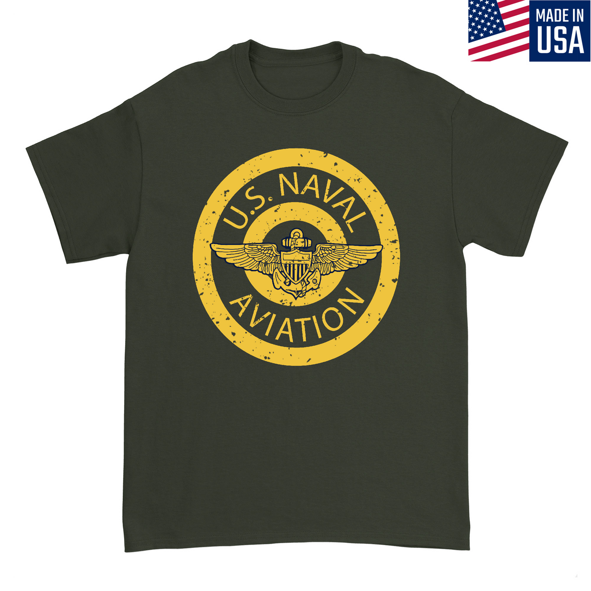 Mens Small Military Green Style_T-Shirt