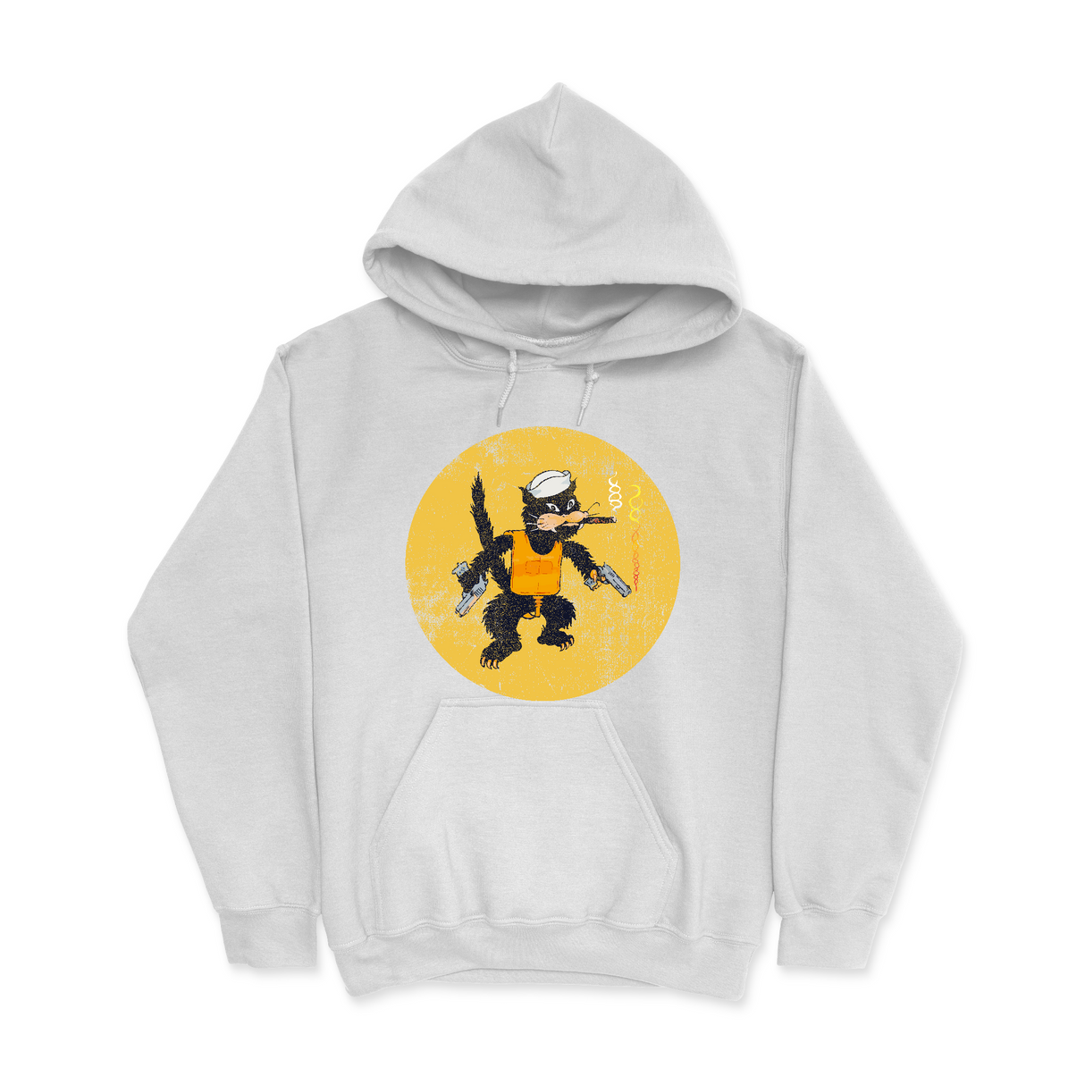 Mens Small White Style_Hoodie