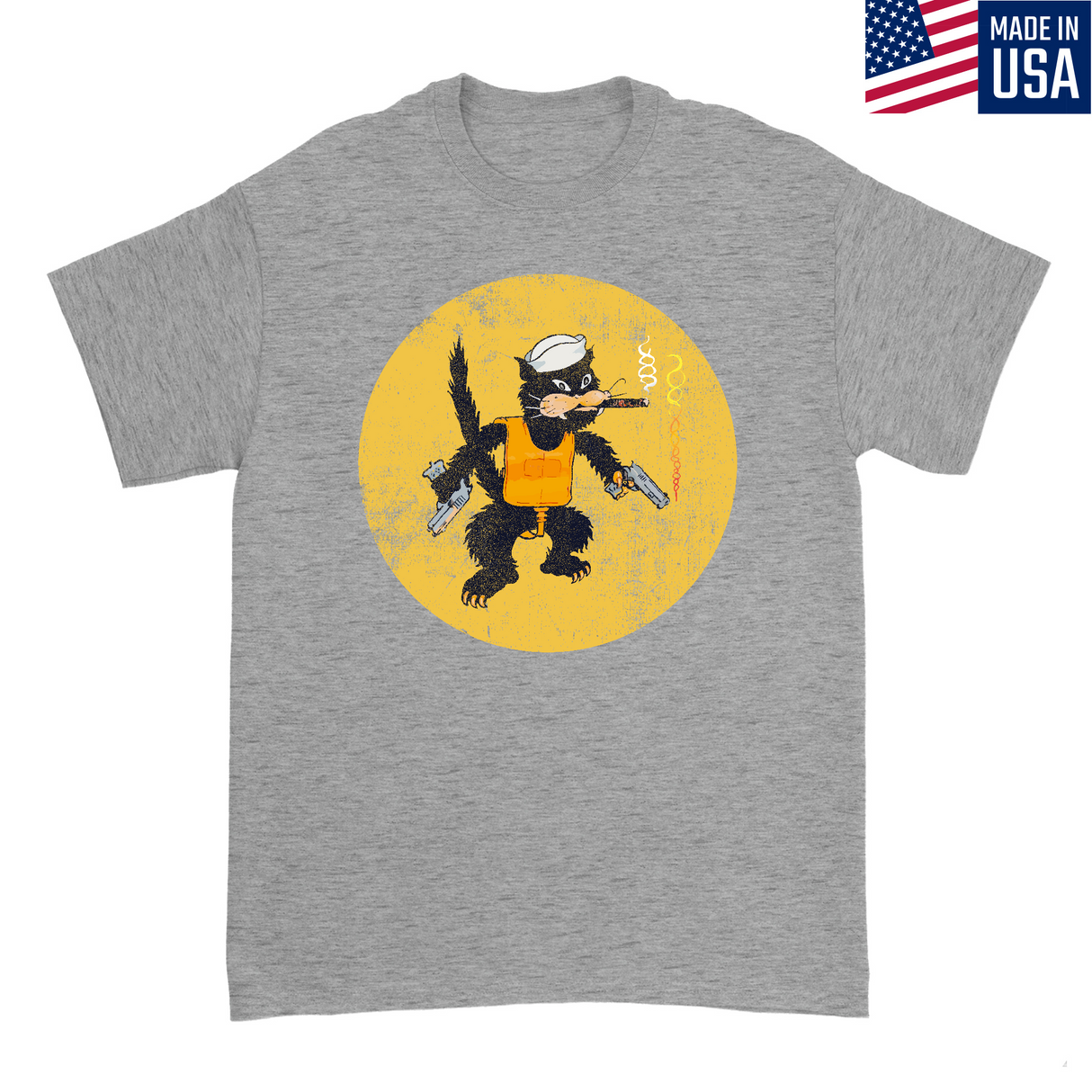 Mens Small Dark Ash Style_T-Shirt