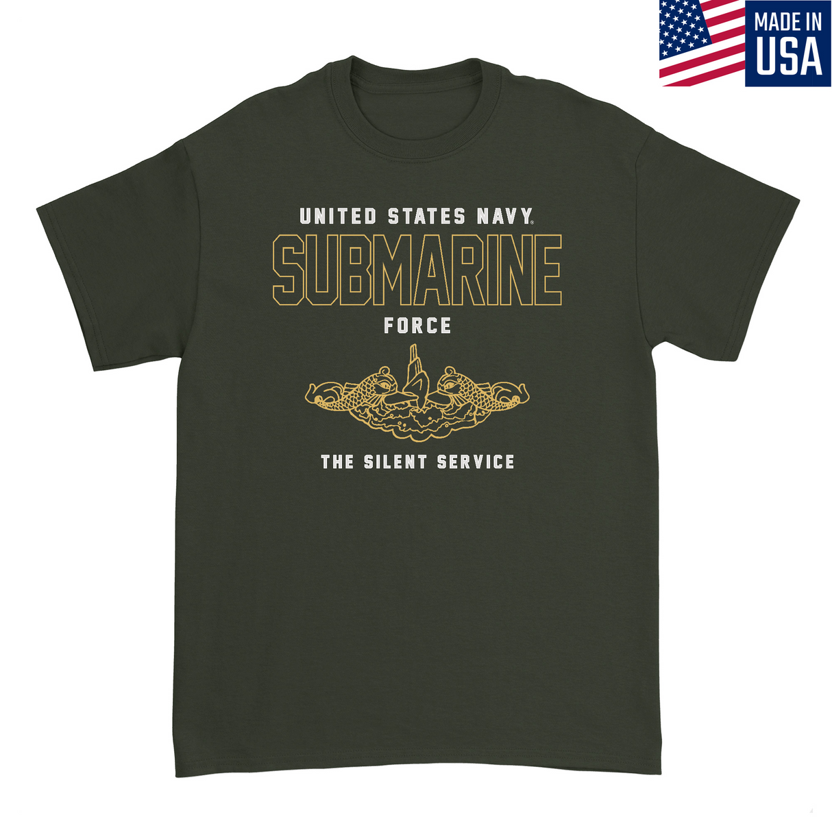 Mens Small Military Green Style_T-Shirt