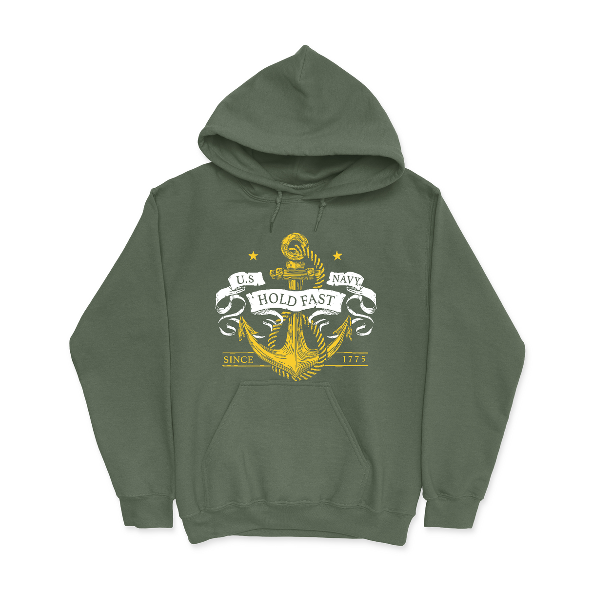 Mens Small Military Green Style_Hoodie