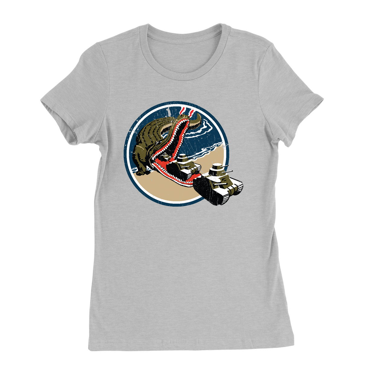 Womens Small Solid Athletic Grey Style_T-Shirt