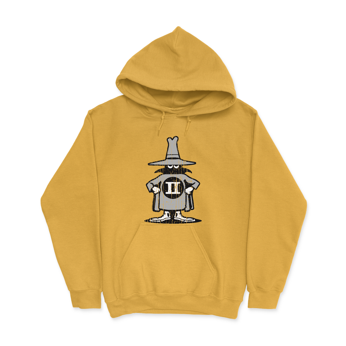 Mens Small Yellow Style_Hoodie