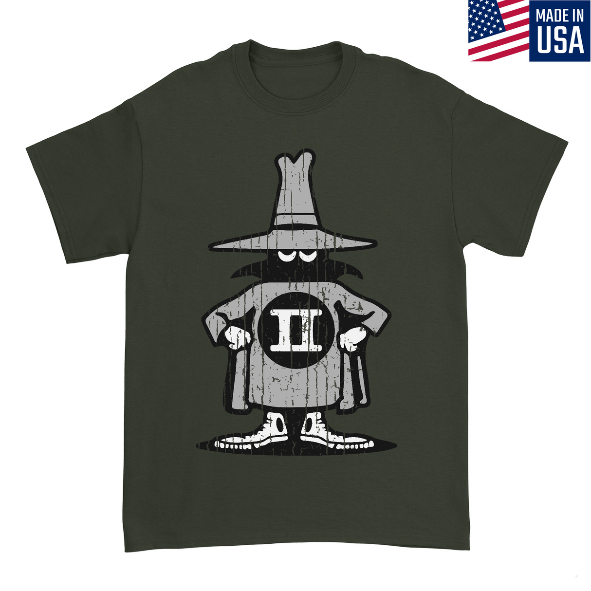 Mens Small Military Green Style_T-Shirt