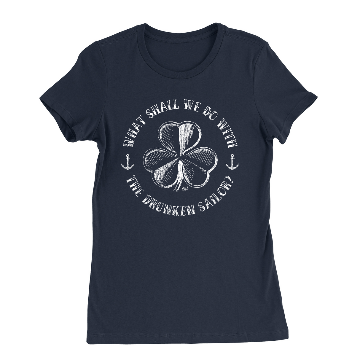 Womens Small Navy Style_T-Shirt