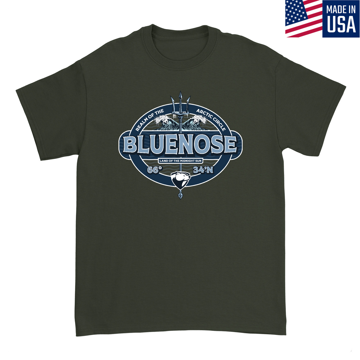Mens Small Military Green Style_T-Shirt