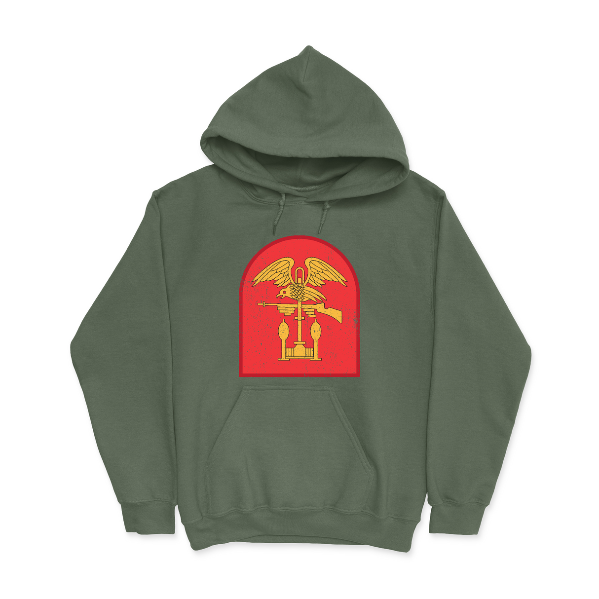 Mens Small Military Green Style_Hoodie