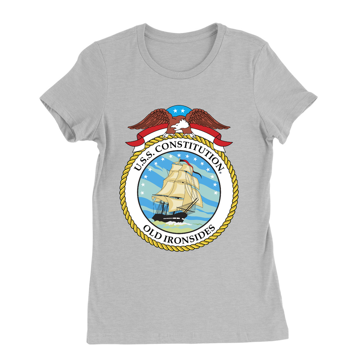 Womens Small Solid Athletic Grey Style_T-Shirt