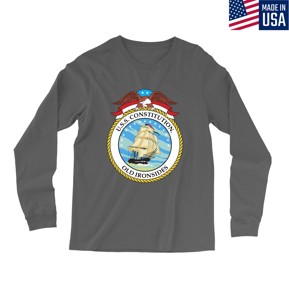 Mens Small Charcoal Style_Long Sleeve