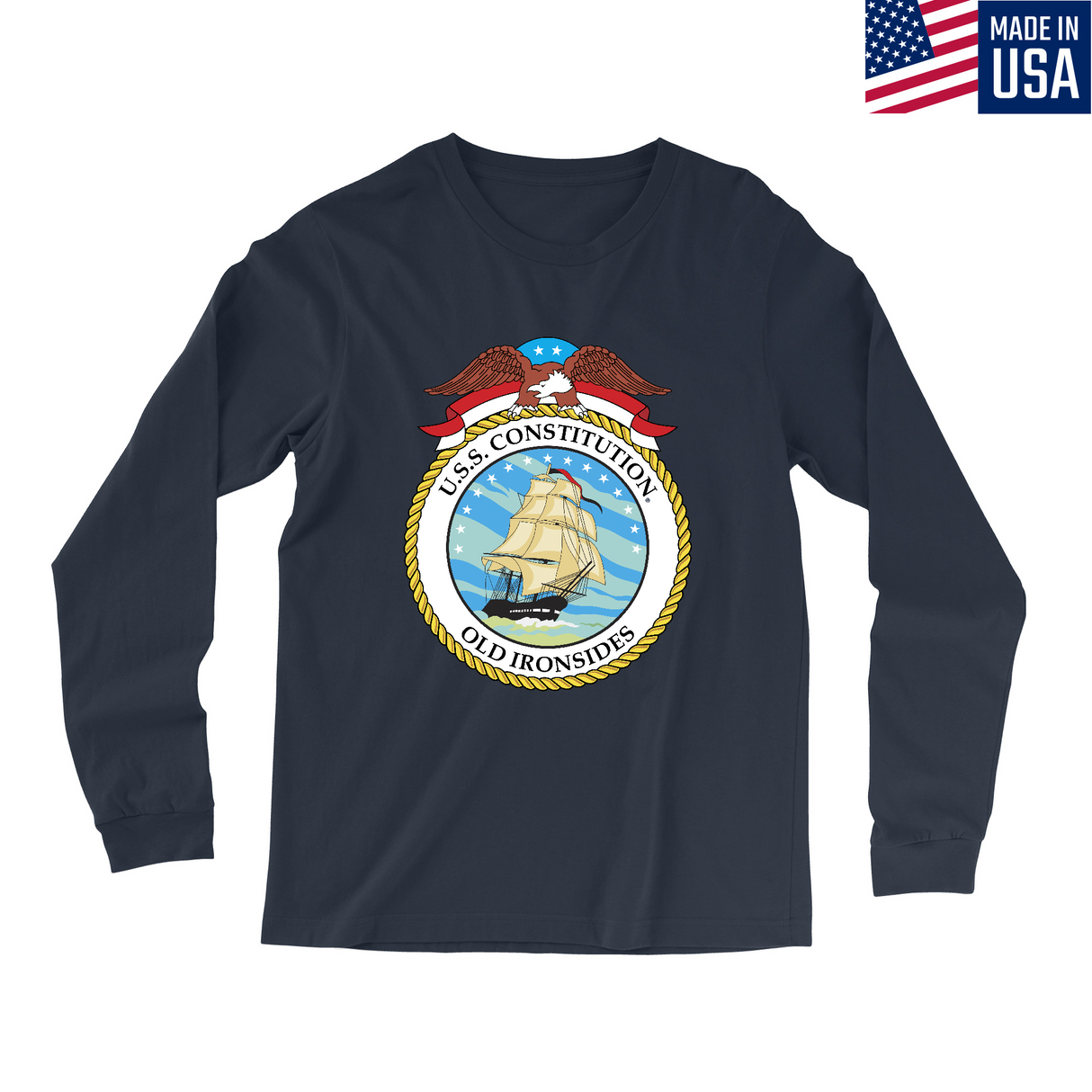 Mens Small Navy Style_Long Sleeve