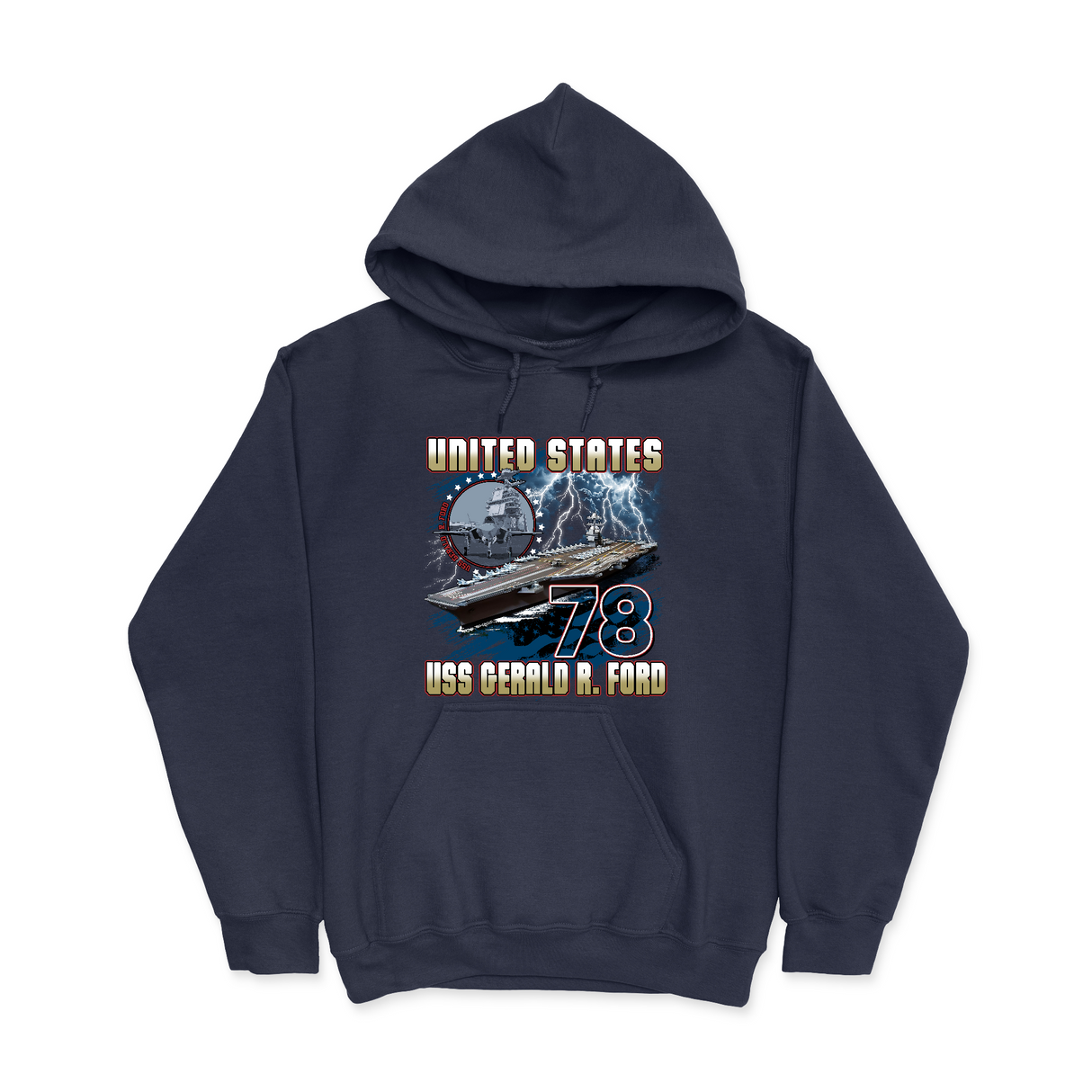 Mens Small Navy Style_Hoodie