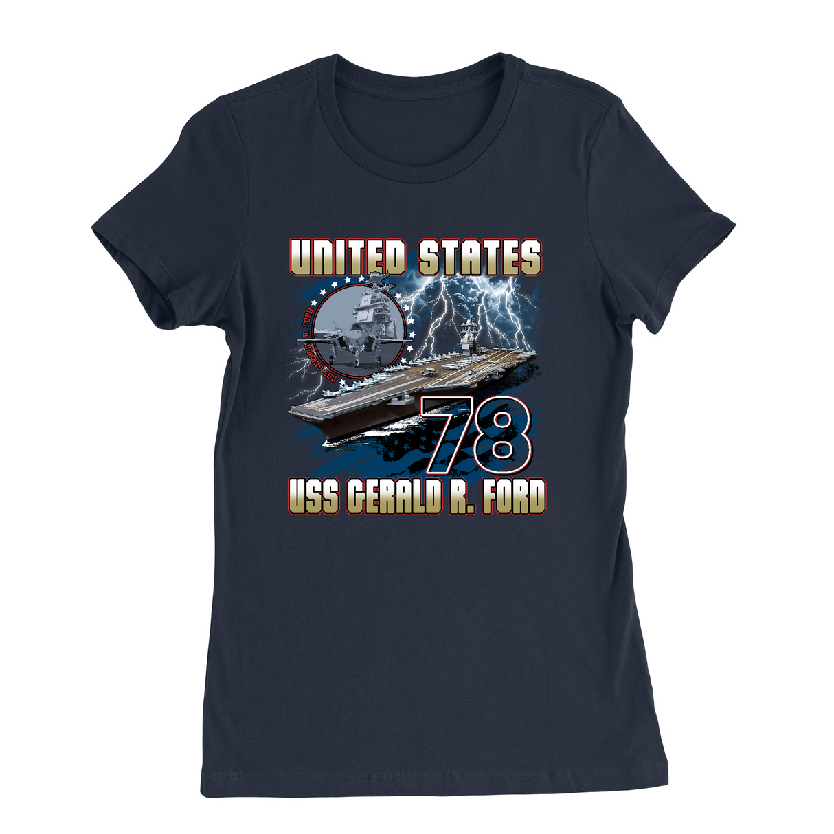 Womens Small Navy Style_T-Shirt