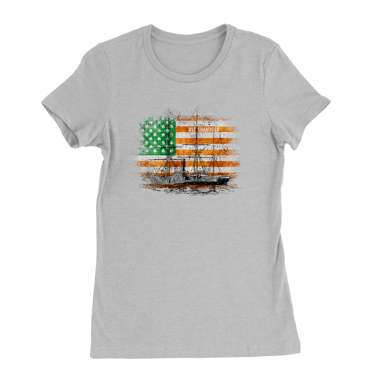 Womens Small Solid Athletic Grey Style_T-Shirt