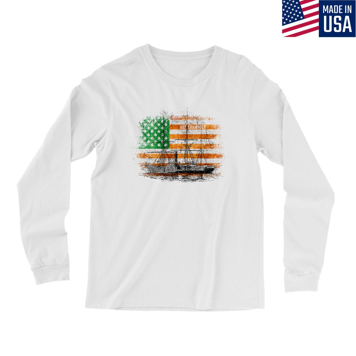 Mens Small White Style_Long Sleeve