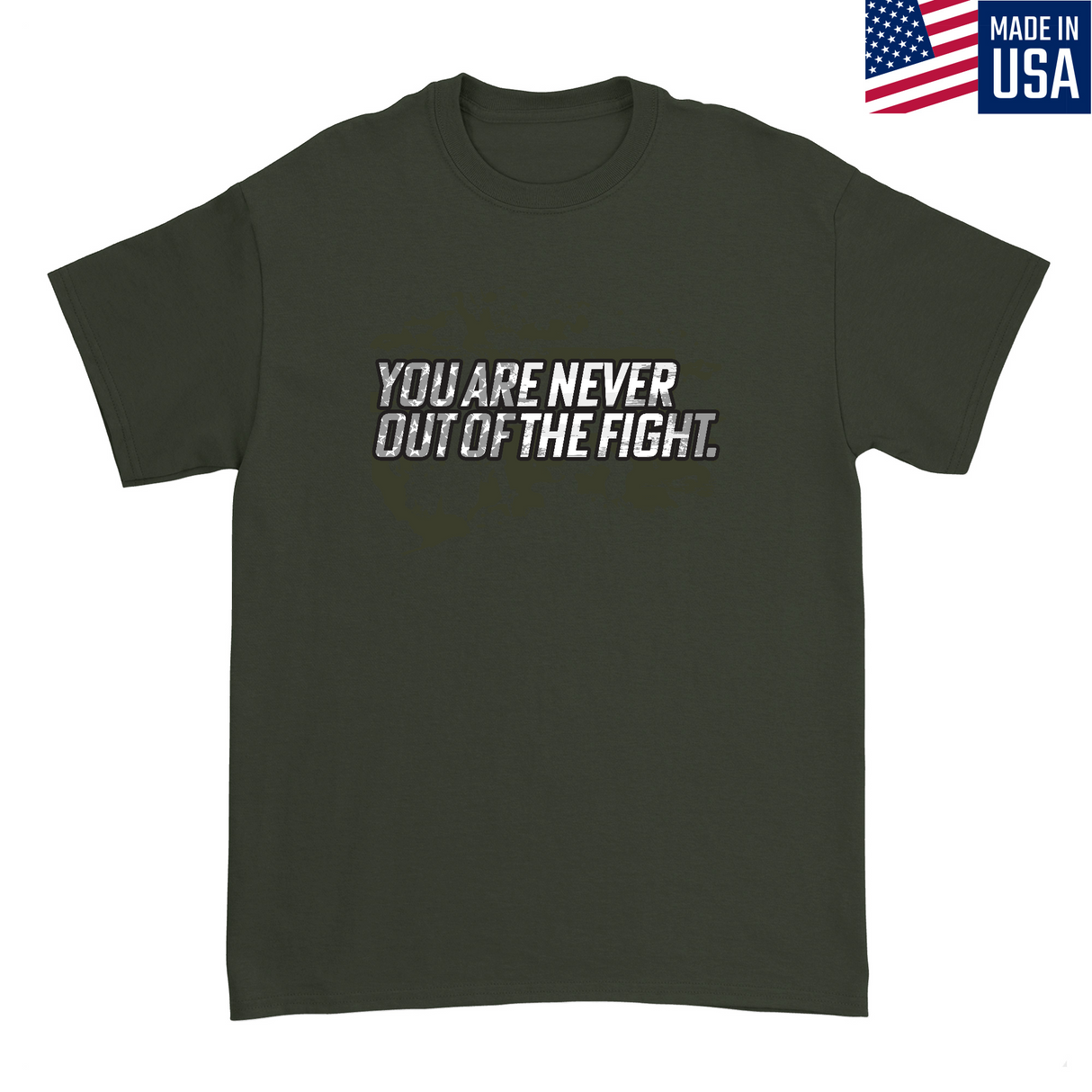 Mens Small Military Green Style_T-Shirt