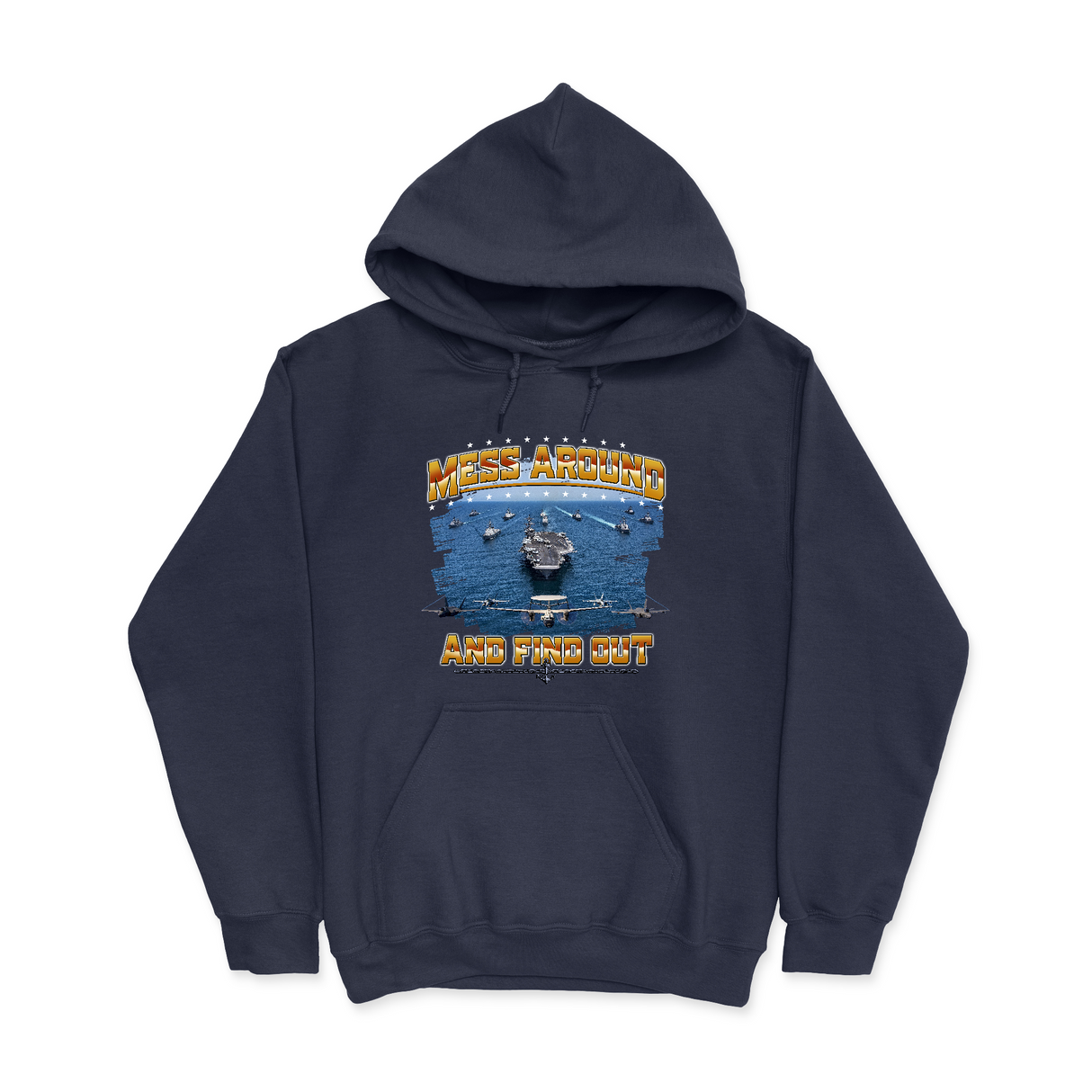 Mens Small Navy Style_Hoodie