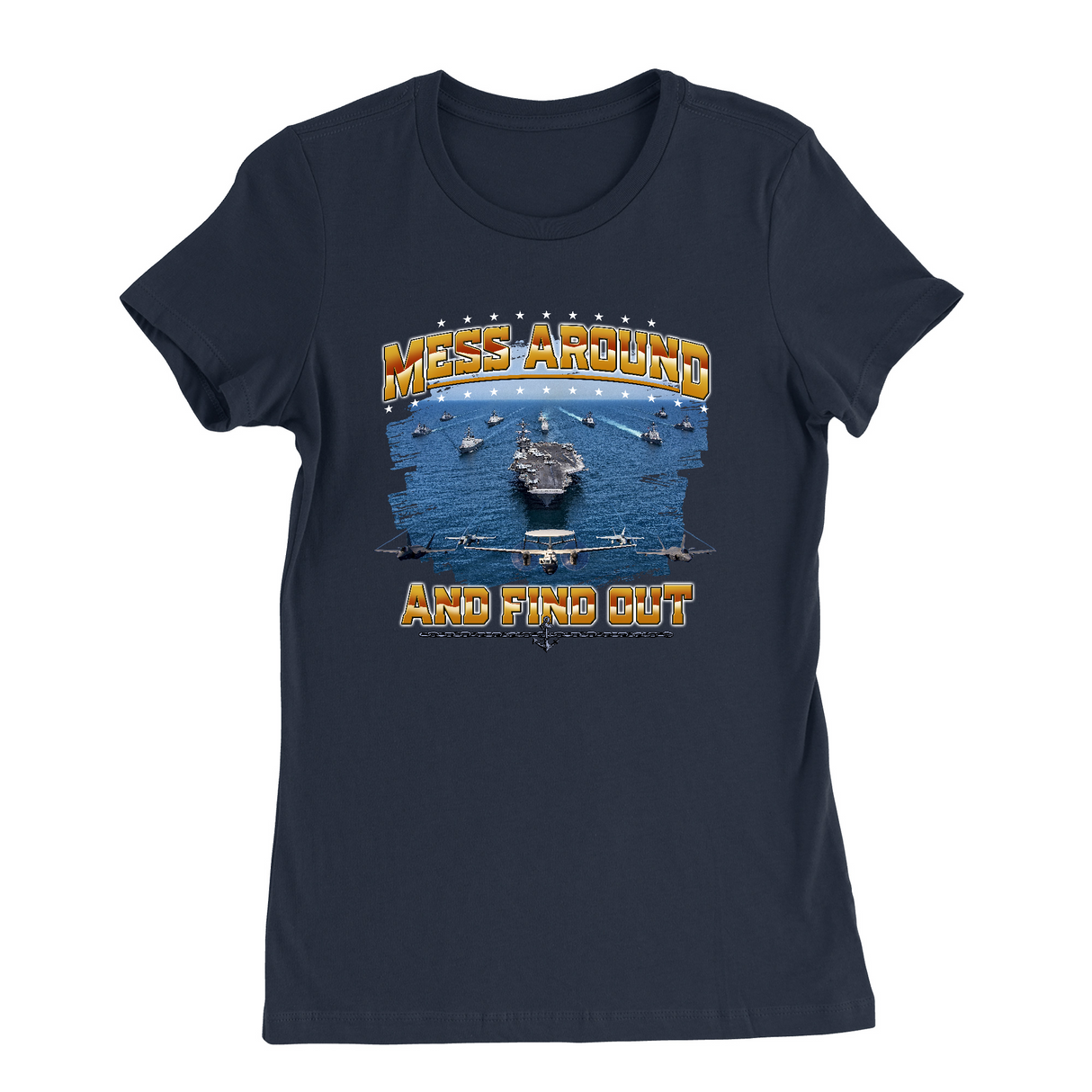 Womens Small Navy Style_T-Shirt