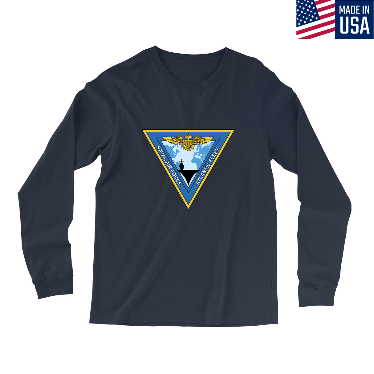 Mens Small Navy Style_Long Sleeve