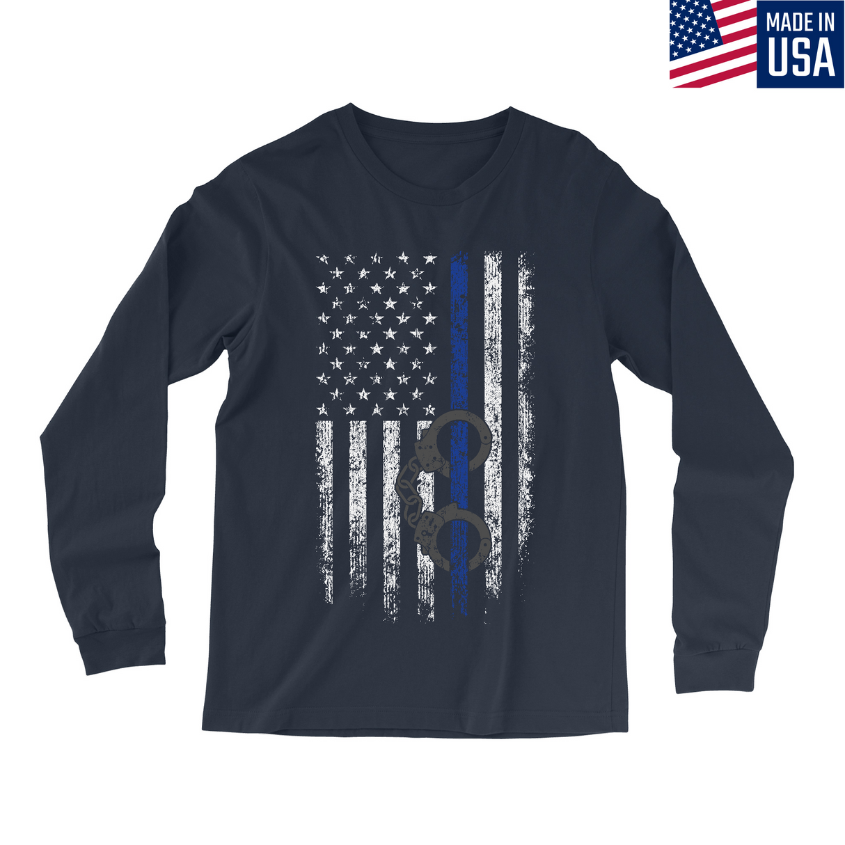 Mens Small Navy Style_Long Sleeve