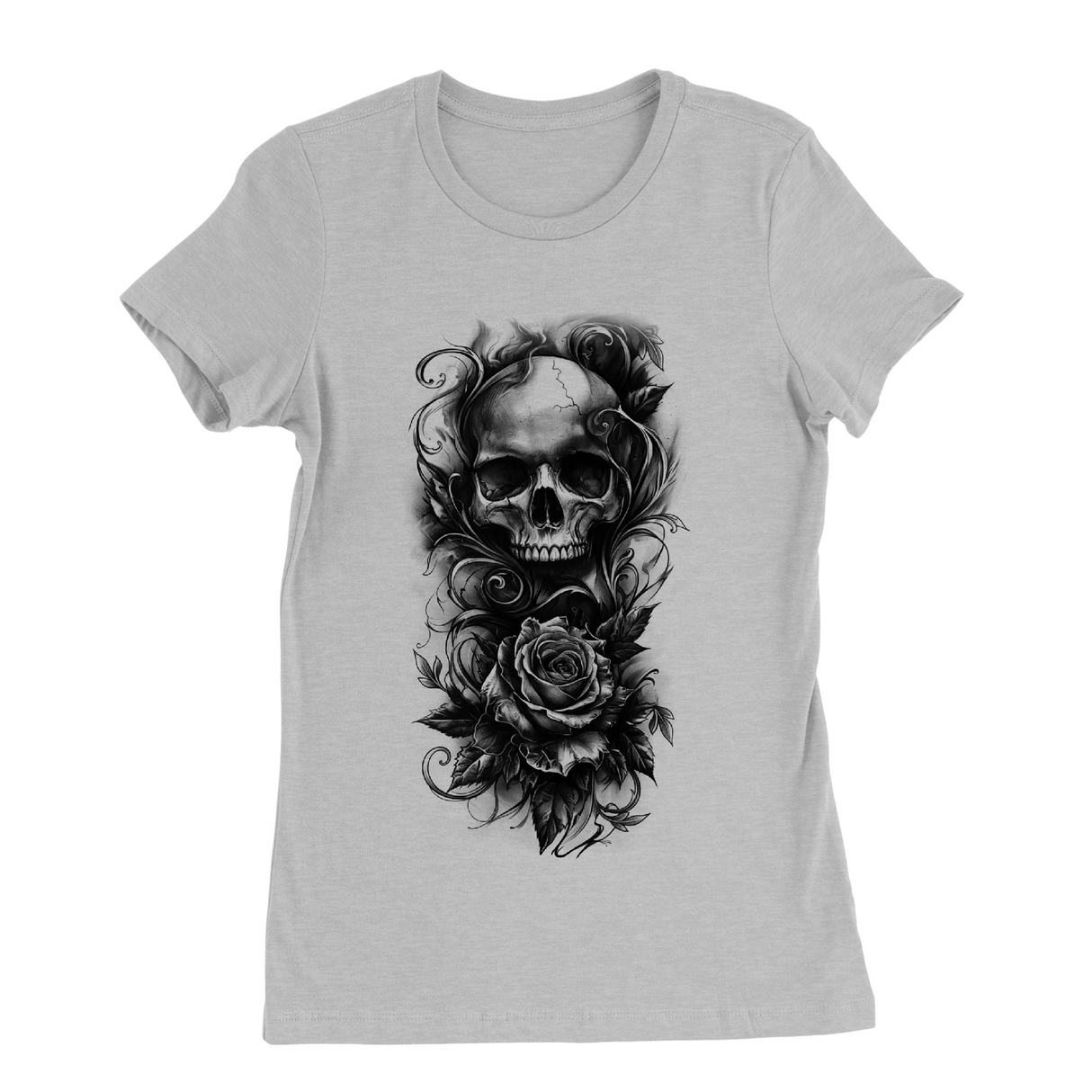 Womens Small Solid Athletic Grey Style_T-Shirt