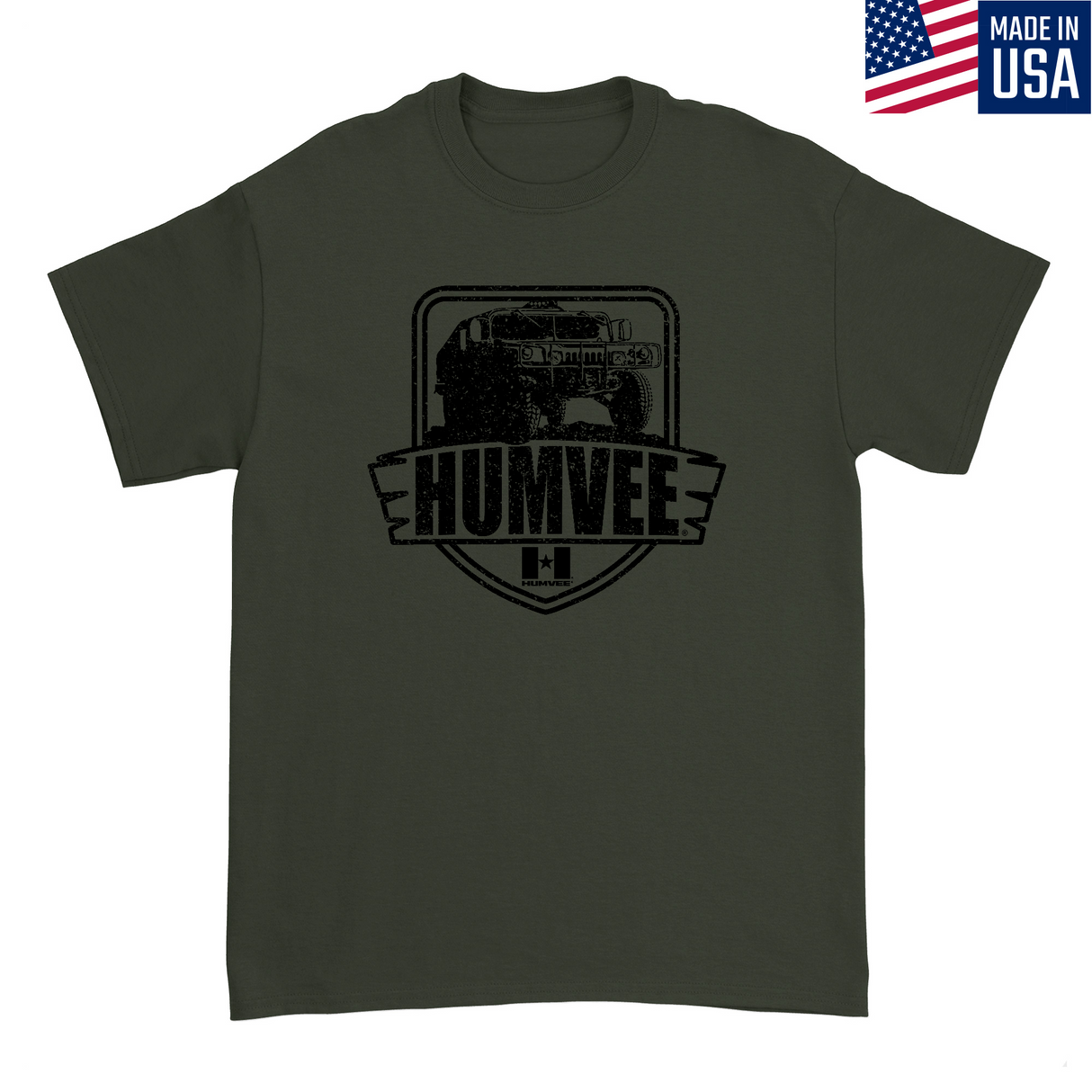Mens Small Military Green Style_T-Shirt