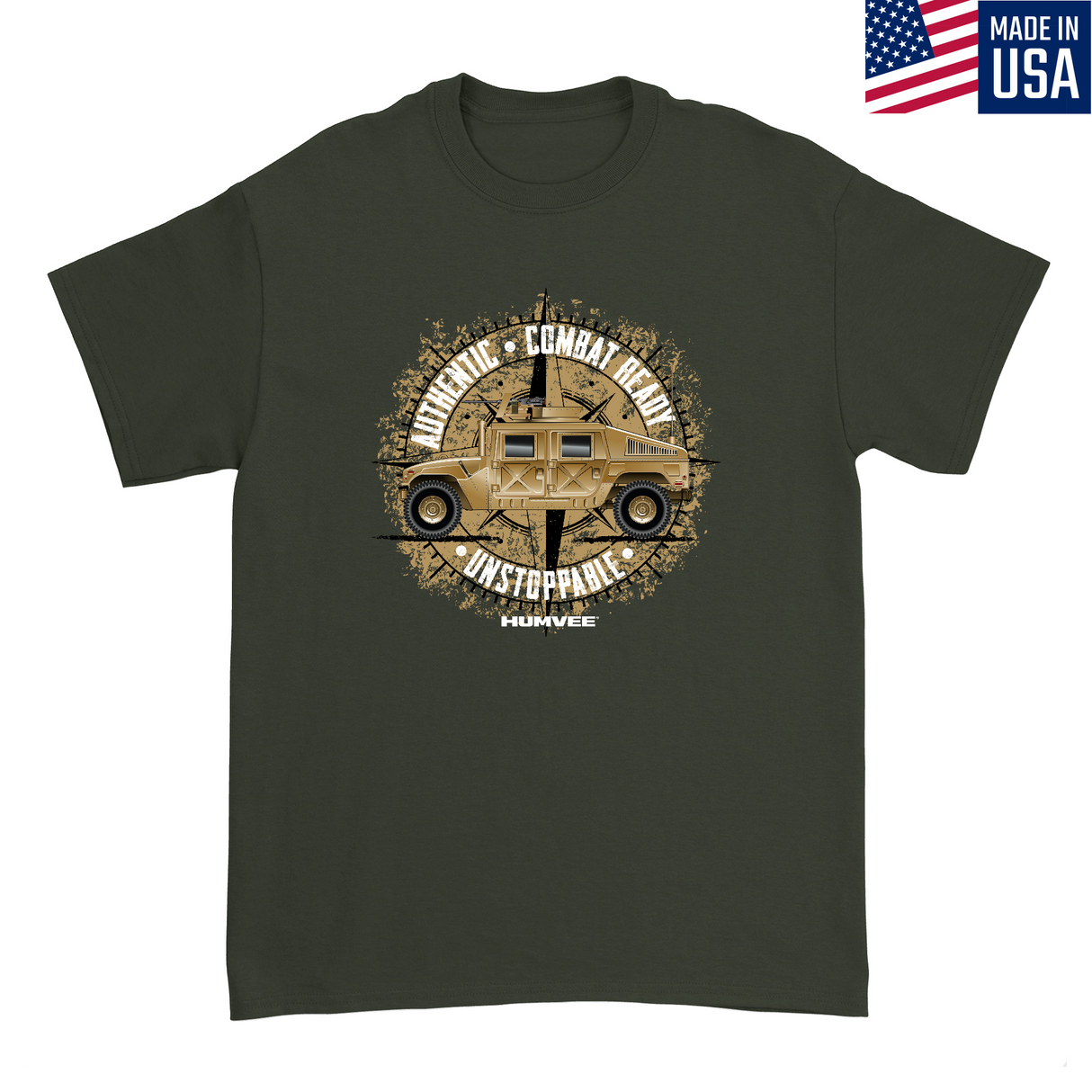 Mens Small Military Green Style_T-Shirt