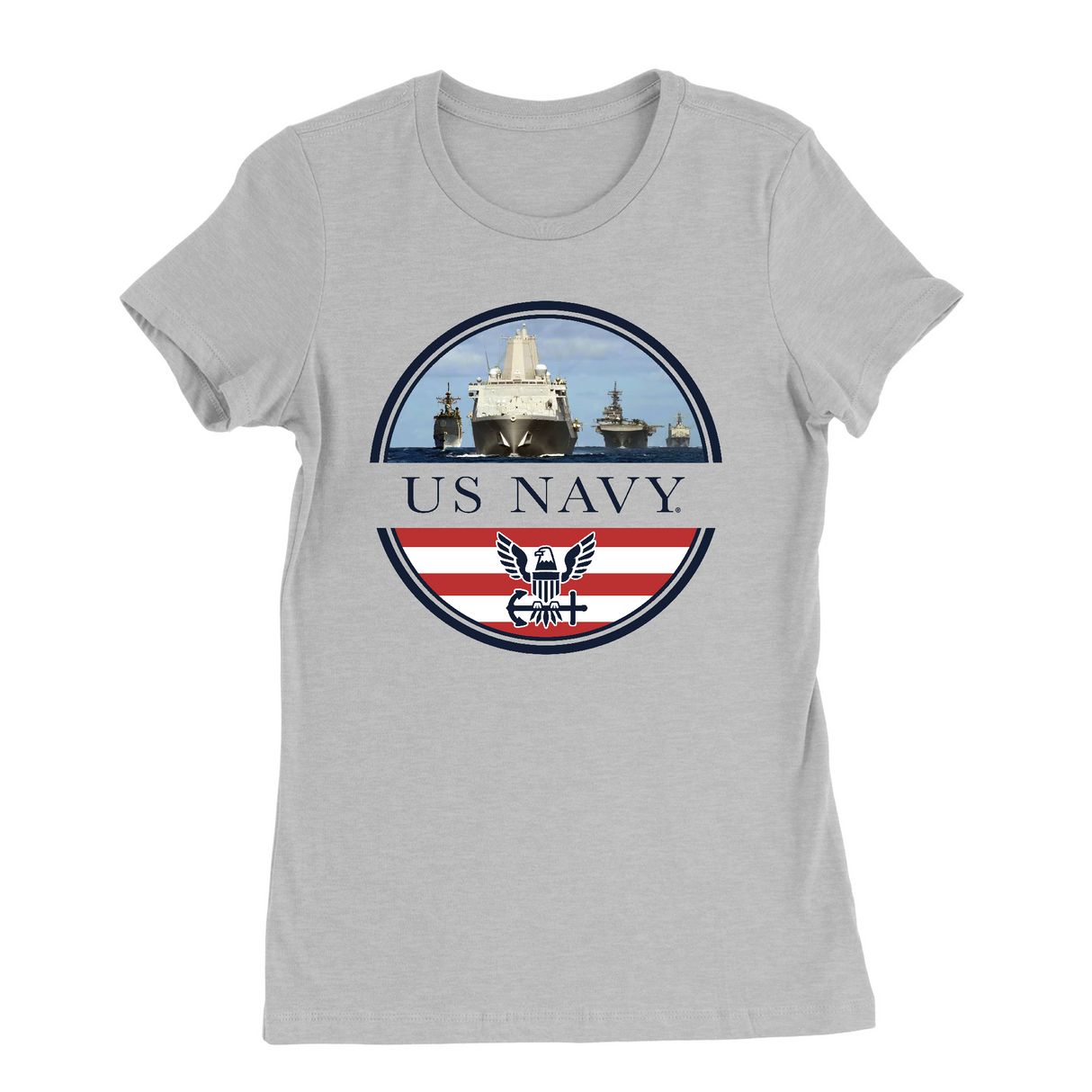 Womens Small Solid Athletic Grey Style_T-Shirt